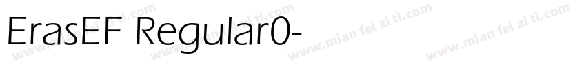 ErasEF Regular0字体转换